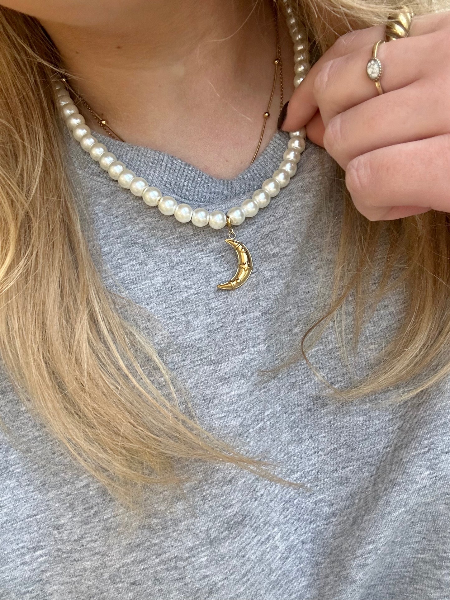 'Big pearls' ketting