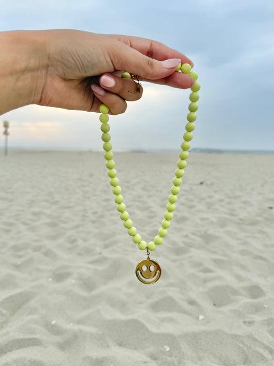 Sunbeads collectie - lime smiley
