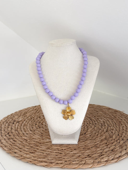 Sunbeads collectie - lila bloem