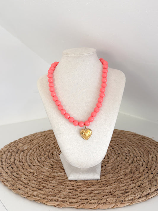 Sunbeads collectie - coral hart klein
