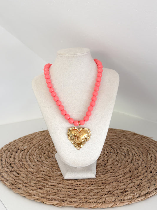 Sunbeads collectie - coral hart open