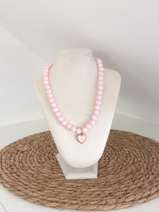 Sunbeads collectie - roze hart klein