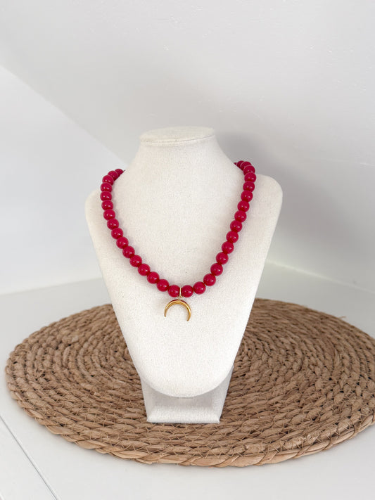 Sunbeads collectie - rood hoorn
